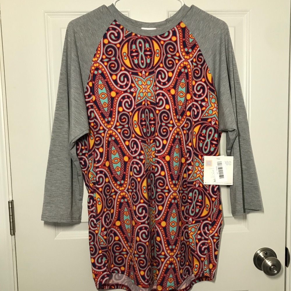 Lularoe Randy Baseball Tee NWT
